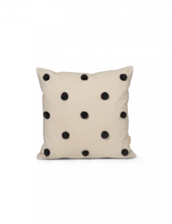 Ferm LIVING Dot Tufted Cushion - Sand/Black