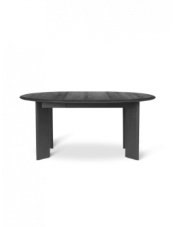 Ferm LIVING Bevel Extendable Table Ø117/167cm | Black Oiled Oak