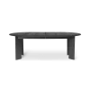 Ferm LIVING Bevel Extendable Table Ø117/217cm | Black Oiled Oak