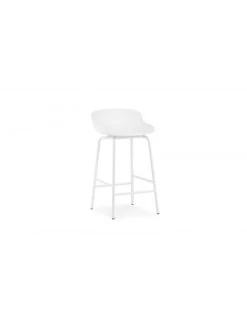 Normann Copenhagen Hyg Barstool 65cm - White/Steel