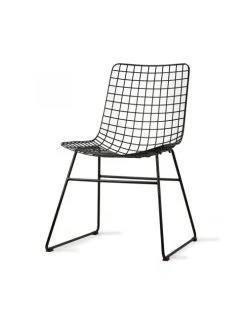 Metal Wire Chair - Black