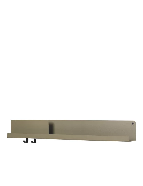 Muuto Large Folded Shelf 96x13cm | Olive Green 1 Muuto Large Folded Shelf 96x13cm | Olive Green