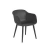 Muuto Fiber Armchair | Black/wood Base