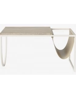 Coffee Table Piero | Small Cream Travertine