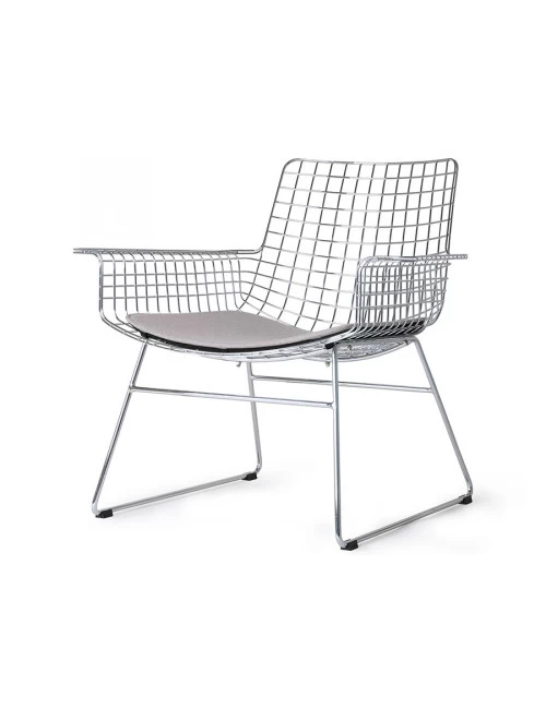 Lounge Chair Wire | Metal, Silver 1 Lounge Chair Wire | Metal, Silver
