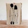 Katoenen Plaid 140x180 Cm | Naked Couple Back