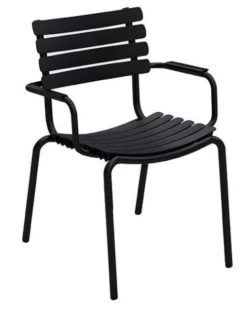 Reclips Outdoor Dining Chair | Black
