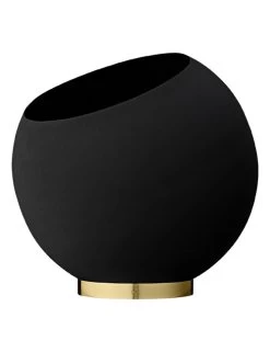 AYTM Globe Flower Pot L ⌀37cm | Black