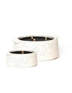 Outdoor Candle Potty White Bowl | Papi