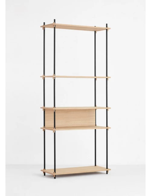 Moebe Shelving System - Tall, Single, Oak 1 Moebe Shelving System - Tall, Single, Oak