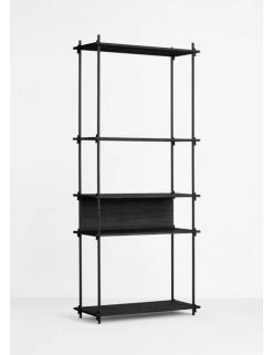 Moebe Shelving System - Tall, Single, Black