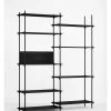 Moebe Shelving System - Tall, Double, Black