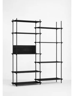 Moebe Shelving System - Tall, Double, Black