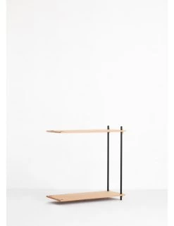 Moebe Shelving System Extension Unit - Low, Oak