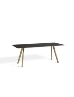 Hay CPH 30 Table L200 Cm | Soaped Oak/black Linoleum