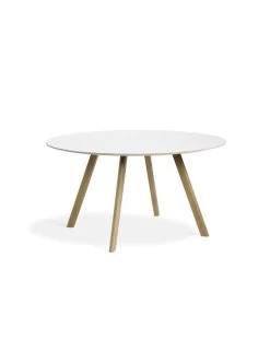 Hay CPH 25 Table Ø140 | Oak/white Linoleum