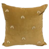 Velvet Cushion | Rainbow/mustard