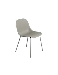 Muuto Fiber Side Chair Tube | Grey/metal Base