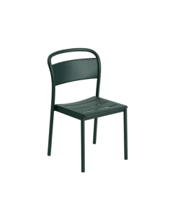 Muuto Linear Steel Side Chair | Dark Green