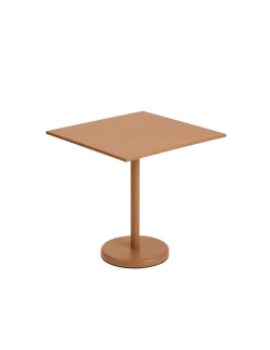 Muuto Linear Steel Café Table | Burnt Orange
