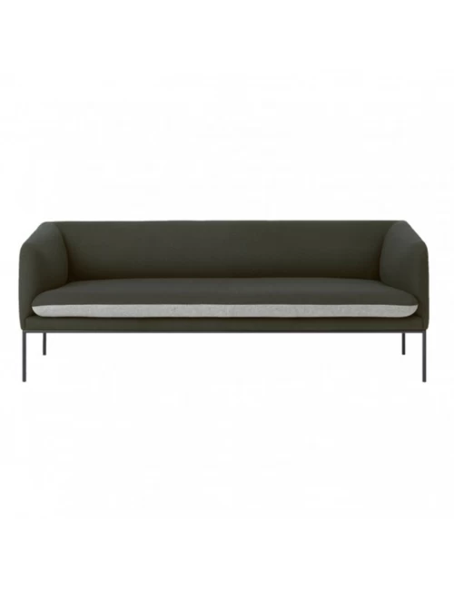 Ferm LIVING Turn Sofa 2 - Seat Light Grey 1 Ferm LIVING Turn Sofa 2 - Seat Light Grey