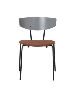 Ferm LIVING Herman Chair Upholstered - Grey/Rust