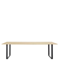 Muuto Showroom Table 70/70 225x90 Cm | Solid Oak/black Frame