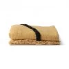 Soft Woven Throw (130x170) | Ochre/black