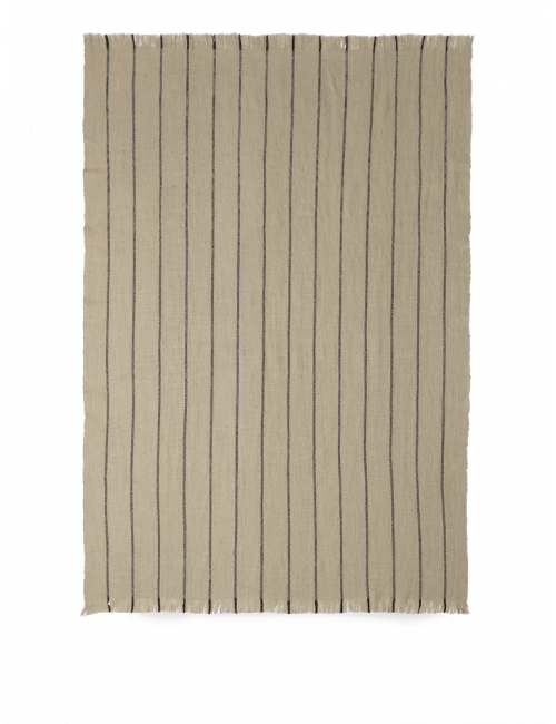 Ferm LIVING Calm Blanket | Camel / Black 1 Ferm LIVING Calm Blanket | Camel / Black