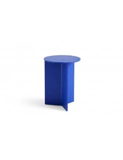 Hay Slit Tafel Rond Hoog | Ø35 Vivid Blue