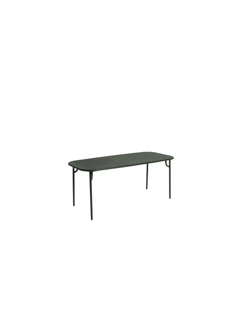 Outdoor Table Week-End | Medium / Glass Green 1 Outdoor Table Week-End | Medium / Glass Green