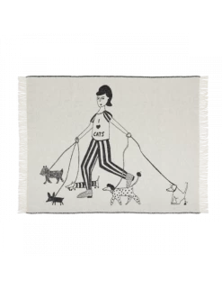 Wollen Plaid 130x170 Cm | I Love Cats